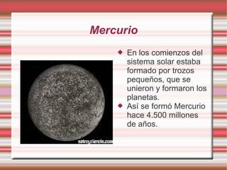 Mercurio ,[object Object],[object Object]