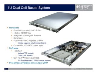 Mercury Computer Systems & The Cell Broadband Engine | PDF