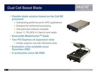 Mercury Computer Systems & The Cell Broadband Engine | PDF