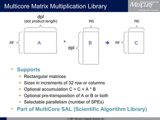Performance of a Multicore Matrix Multiplication Library | PDF