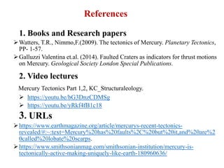 Crater Mapping and Recognition of Faults on Mercury | PPTX