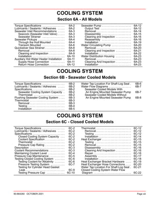 Mercruiser 4.3L MPI Gas Engine Service Manual – 2001, OEM #90-864261, Mercury Marine