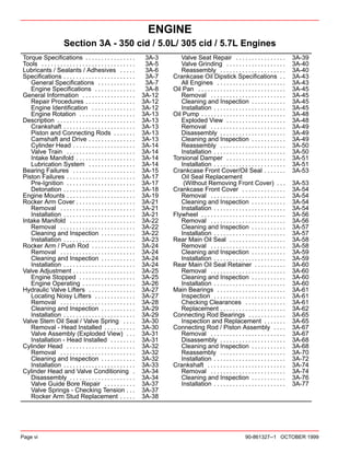 Mercury Mercruiser Marine Engines #24 GM V-8 305 CID (5.0L) 350 CID (5 ...