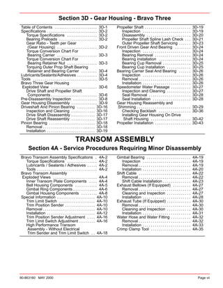 Mercury mercruiser marine engines #28 bravo sterndrives service repair ...