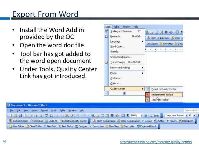 Hp Quality Center 10 Excel Add-ins Tab Not Showing