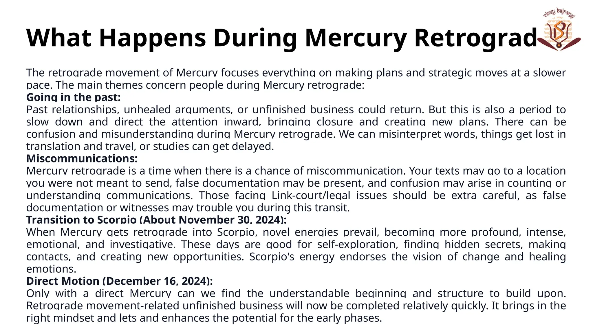 Mercury Retrograde November 202425_ Impact on Your Zodiac & Best
