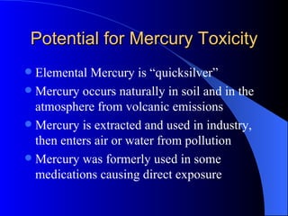 Mercury Toxicity | PPT