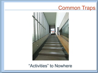Common Traps“Activities” to Nowhere