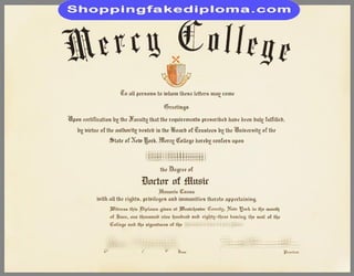 Mercy College fake degree from shoppingfakediploma.com