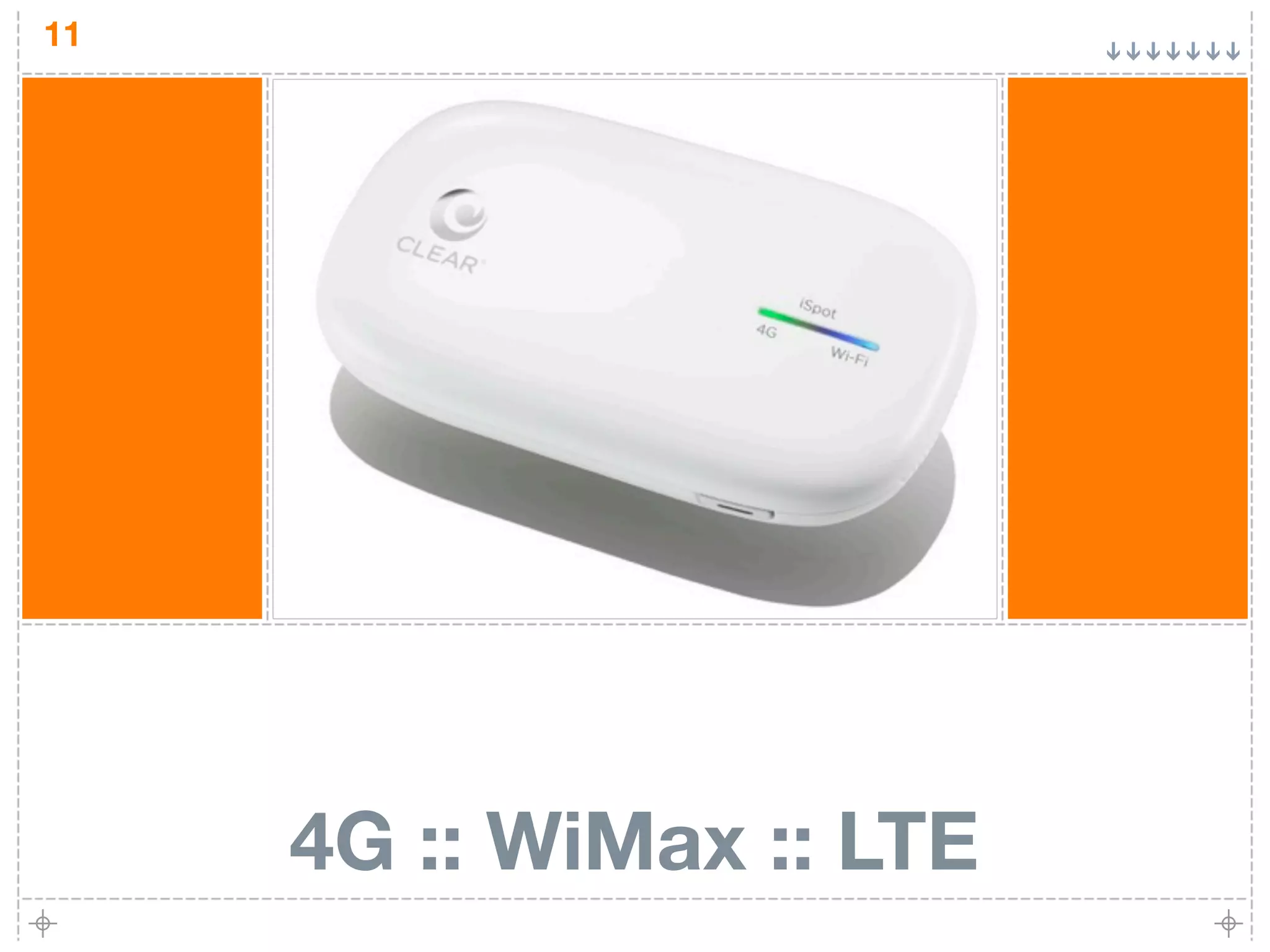 11




     4G :: WiMax :: LTE
 