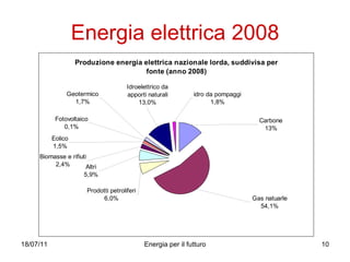 Energia elettrica 2008 