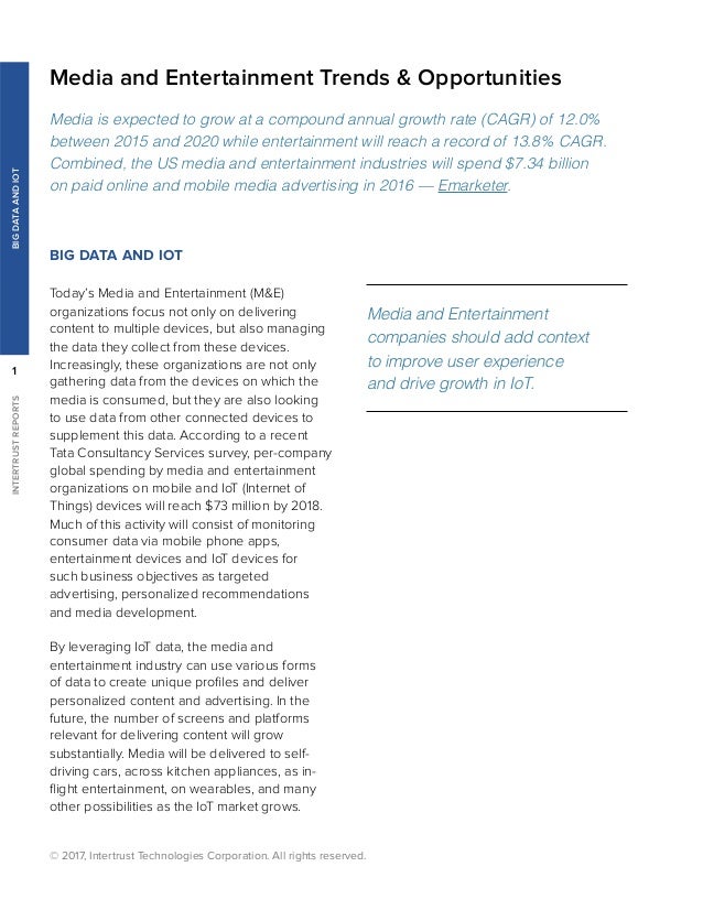 Media & Entertainment Report