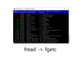 fread -> fgetc
 