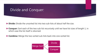 Merge and merge sorting | PPT