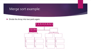 Merge and merge sorting | PPT