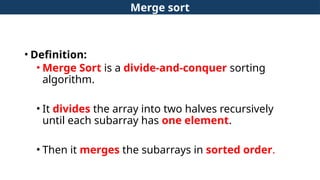 Techniques for Merge sort and quick sort.pptx
