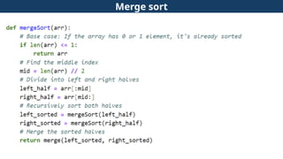 Techniques for Merge sort and quick sort.pptx