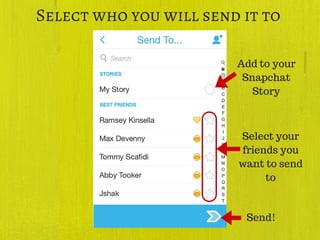 Snapchat 101: Basic Introduction And Advanced Tips | PDF