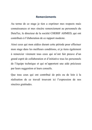 Rapport De Stage D Initiation 2015 Mahmoudi Mohamed Amine