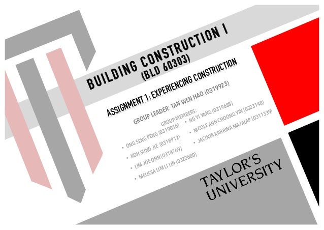 Building Construction Assignment 1 - 