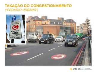 TAXAÇÃO DO CONGESTIONAMENTO
(“PEDÁGIO URBANO”)
 