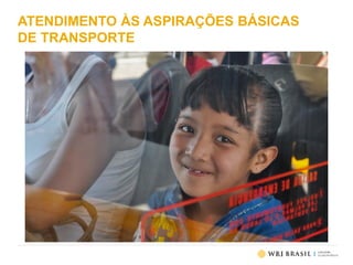 ATENDIMENTO ÀS ASPIRAÇÕES BÁSICAS
DE TRANSPORTE
 