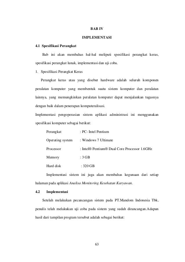 ANALISA MONITORING KESEHATAN KARYAWAN BERBASIS WEB