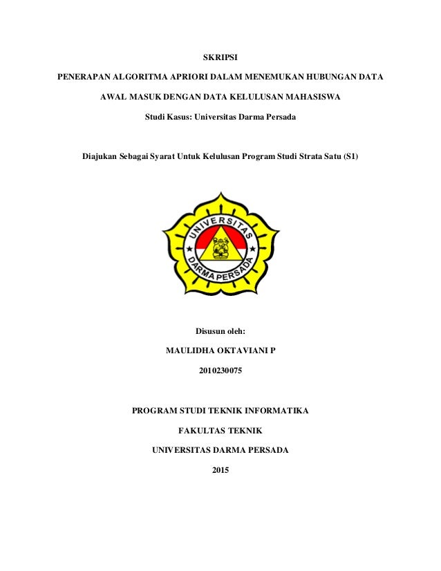 Penerapan Algoritma Apriori Dalam Menemukan Hubungan Data Awal Masuk