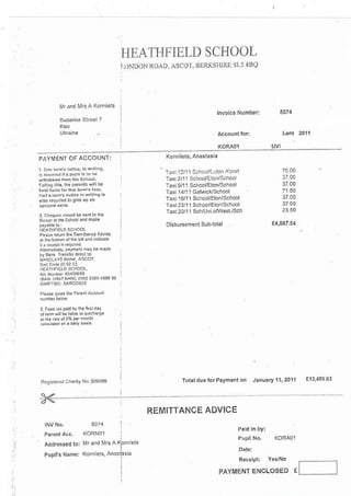 Расследование Британского уголовного агентства дела об обучении Анастасии Корниец