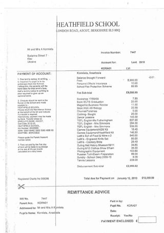 Расследование Британского уголовного агентства дела об обучении Анастасии Корниец