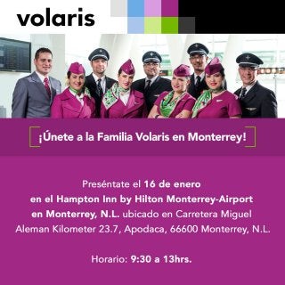 ¡Únete a la Familia Volaris en Monterrey!