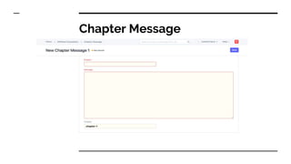 Chapter Message
 