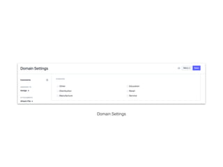 Domain Settings
 