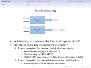Homomorphic Lower Digit Removal and Improved FHE Bootstrapping by ...