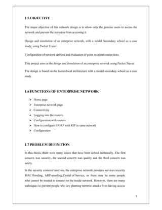 FINAL REPORT ON ENTERPRISE NETWORK | PDF