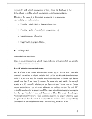 FINAL REPORT ON ENTERPRISE NETWORK | PDF