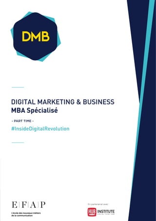 MBA Digital Marketing & Business - EFAP - PART TIME