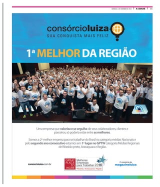 A CIDADEDOMINGO, 13 DE NOVEMBRO DE 2016 21
 