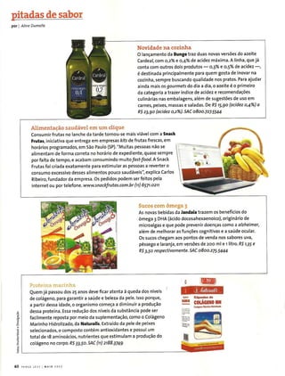 Jandaia na Revista Pense Leve