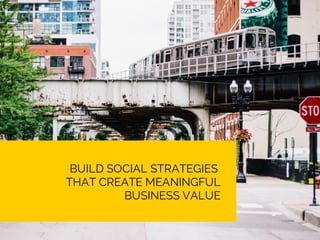 BUILD SOCIAL STRATEGIES
THAT CREATE MEANINGFUL
BUSINESS VALUE

 