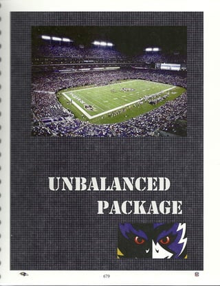 Baltimore Ravens Unbalanced Line Run Game Package
