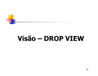 18 
Visão – DROP VIEW 
 