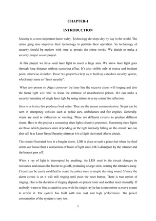 Laser security system research paper image