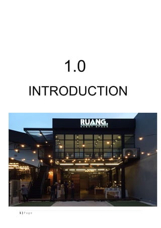 1 | P a g e
1.0
INTRODUCTION
 