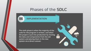 Phases of the SDLC
 