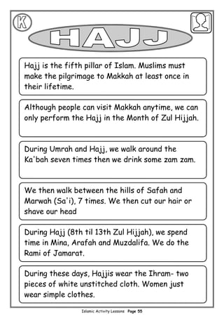 Islamic Activity Book for Kids (Full Vol.1 & 2 Combined pdf)