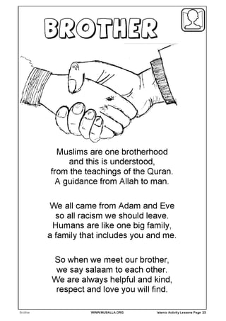 DRAW AND COLOUR A PICTURE
OF YOUR LOCAL MASJID

          Islamic Activity Lessons Page 19
 
