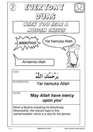 Islamic Activity Lessons Page 2
 
