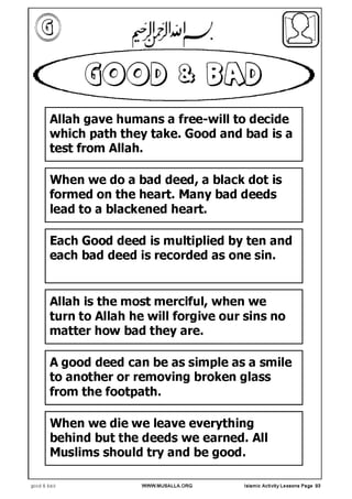Write down thing
                 s you love most




              Islamic Activity Lessons Page 83
 