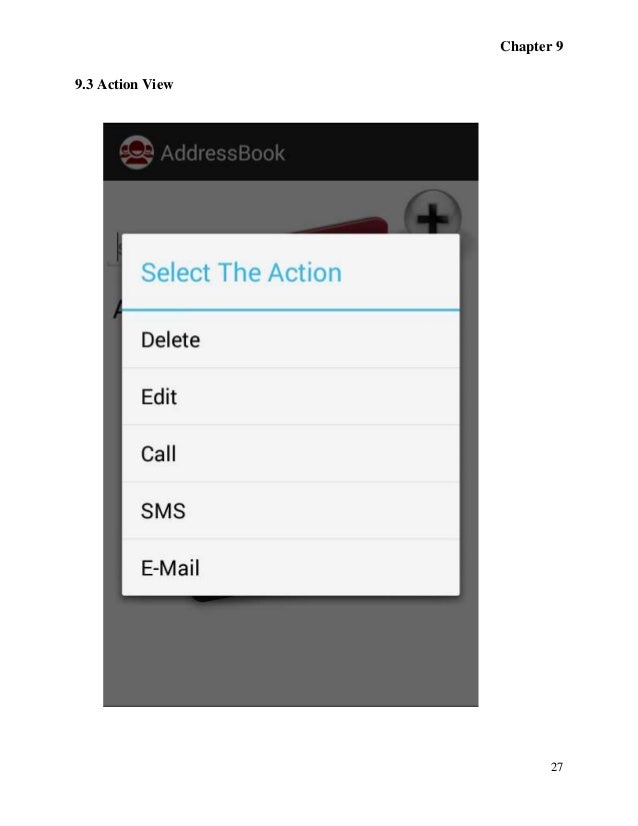 Phonebook Directory Or Address Book In Android
